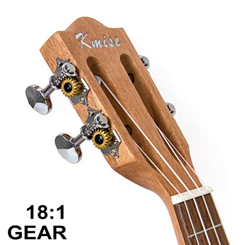 Kmise Soprano Ukulele 21 Inch Mahogany Starter Kit V365005