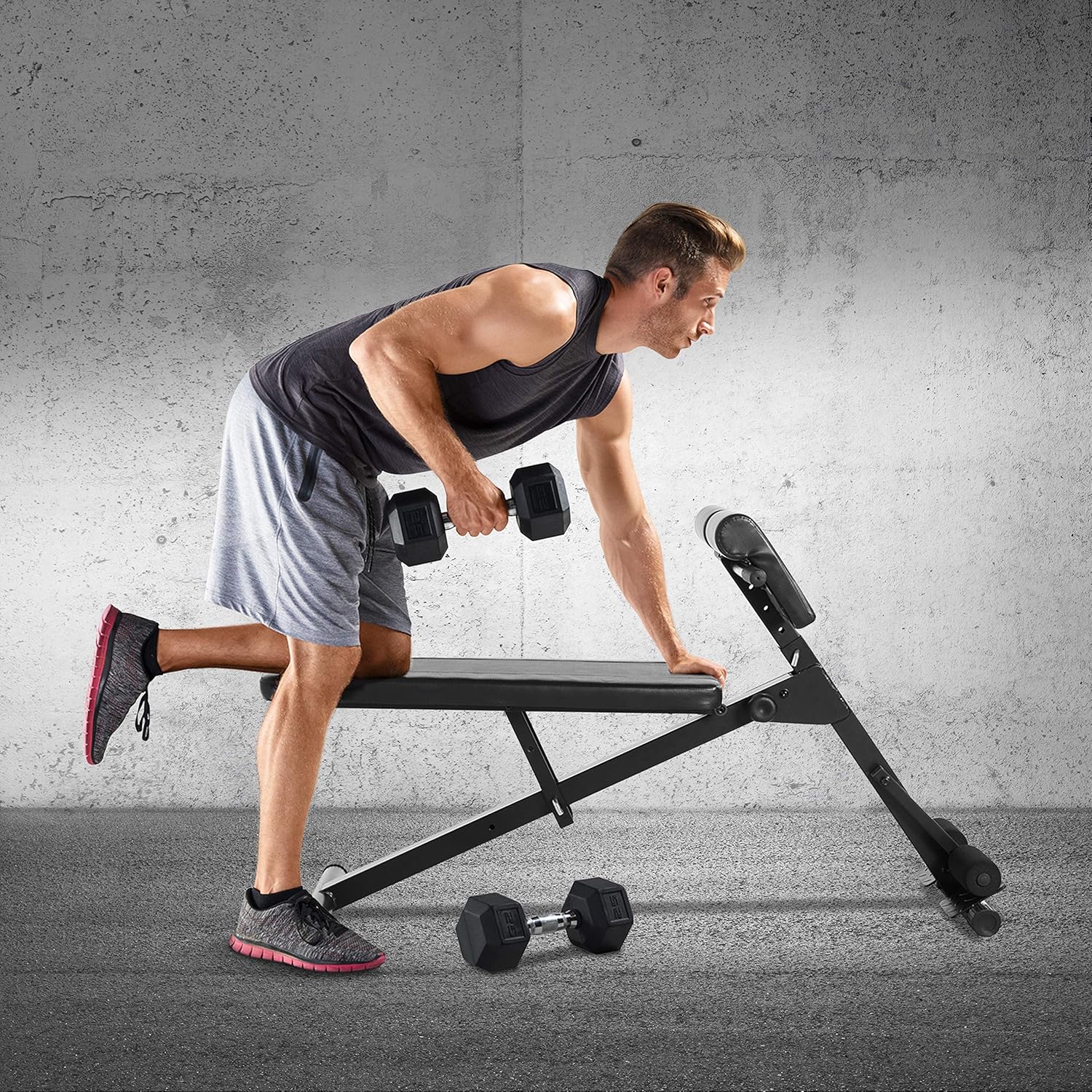 CAP Barbell Hyperextension Ab Bench, Black M23113