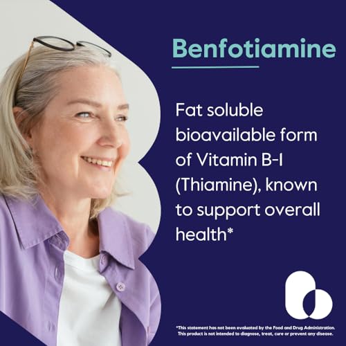 BESTVITE Benfotiamine 300mg 180 Vegetarian Capsules Vegan Non GMO L67000