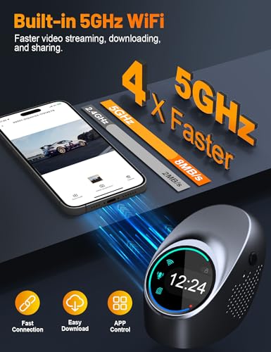 4K Touch Screen Dash Cam with 5G WiFi and 64GB Card G9985