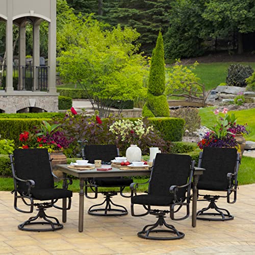 ARDEN Outdoor Dining Chair Cushion 20 x 20 in Weather-Proof Fade Resistant Sapphire Blue J523
