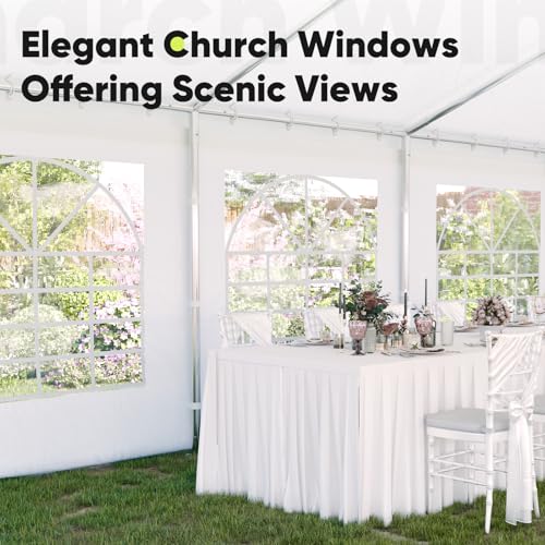 Quictent 20x20 Party Tent Heavy Duty Outdoor Canopy with Storage Bags M75972