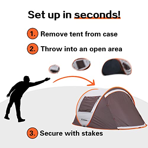 EchoSmile Instant Pop Up Tent, Water Resistant, Portable with Carry Bag E656