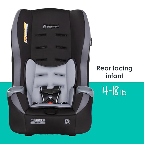 Baby Trend Trooper 3-in-1 Convertible Car Seat, Dash Black M532351
