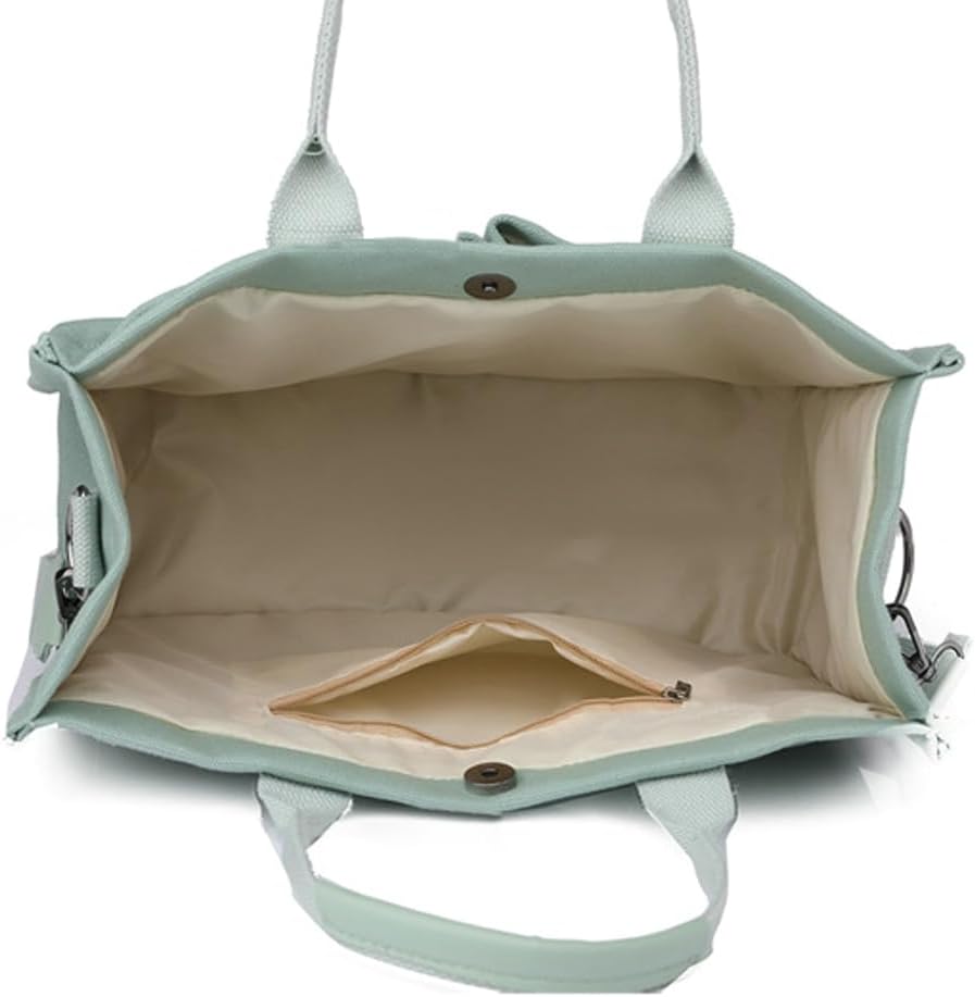 Canvas Crossbody Tote Bag for Women with Multi-Pocket D973