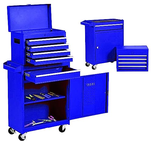 5-Drawer Rolling Tool Cart with Wheels, Black V51953
