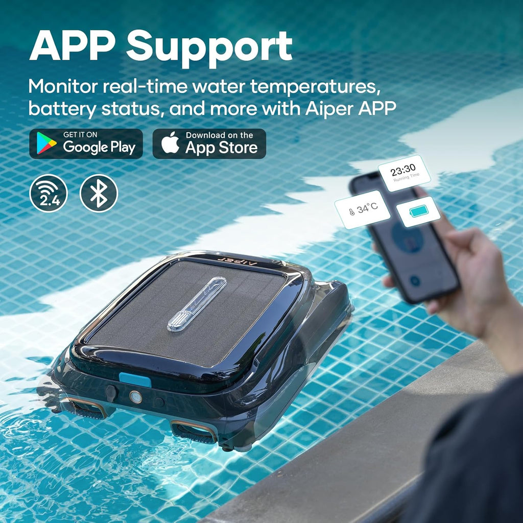 Aiper Surfer S1 Robotic Pool Skimmer with Scuba S1 Cleaner L226788