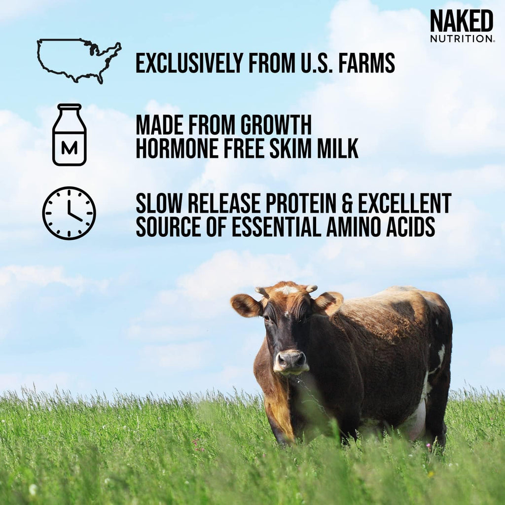 NAKED Grass Fed Protein Bundle: 1LB Unflavored Casein & Whey I588218
