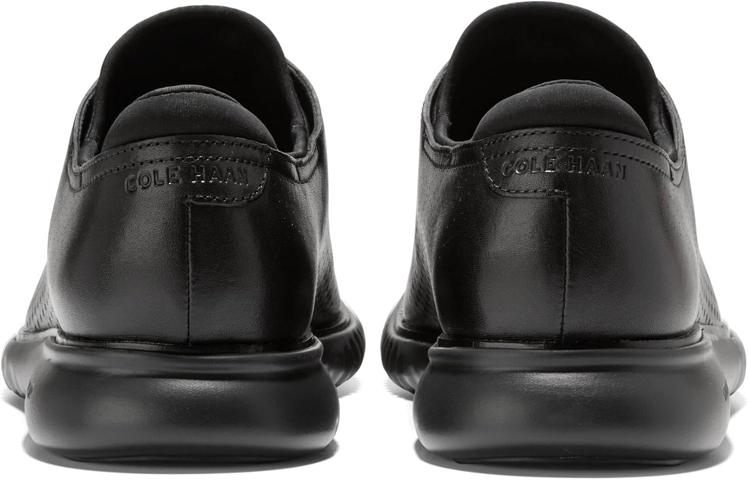 Cole Haan Men's 2.Zerogrand Laser Wingtip Oxford Black Leather M4406