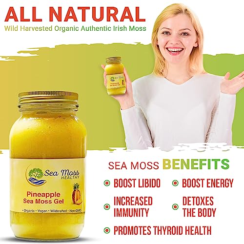Irish Sea Moss Gel Wild Harvested Organic Non-GMO Vegan Mango Q632500