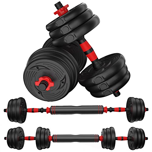 Adjustable Dumbbells Weights Set 20lbs/33lbs/44lbs for Indoor Workout Dumbbell Weight Barbell Perfect for Bodybuilding Fitness Lifting Training Home Gym Equipment