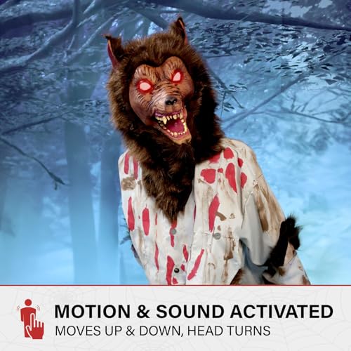 Haunted Hill Farm 5.9 ft Animatronic Lurching Woman by Tekky S393