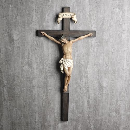 BC Catholic Crucifix Wall Cross 24" H Jesus Christ Indoor Home Decor Q2061