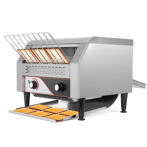 Dyna-Living Commercial Toaster 450 Slices/Hour Conveyor Toaster Heavy Duty Commercial Toaster for Restaurant 2600W Conveyor Belt Toaster Oven for Bagel Bread