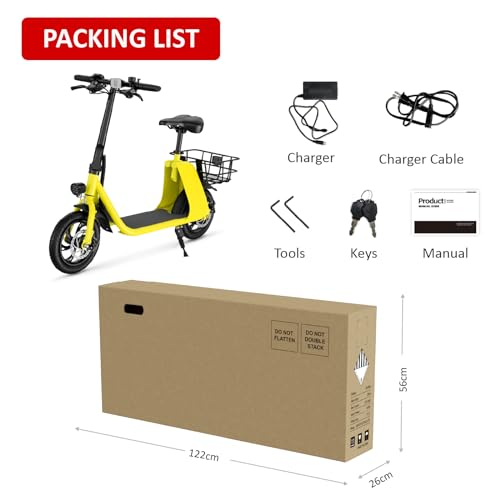 Foldable Electric Scooter for Adults with Seat, 450W, 36V A69297