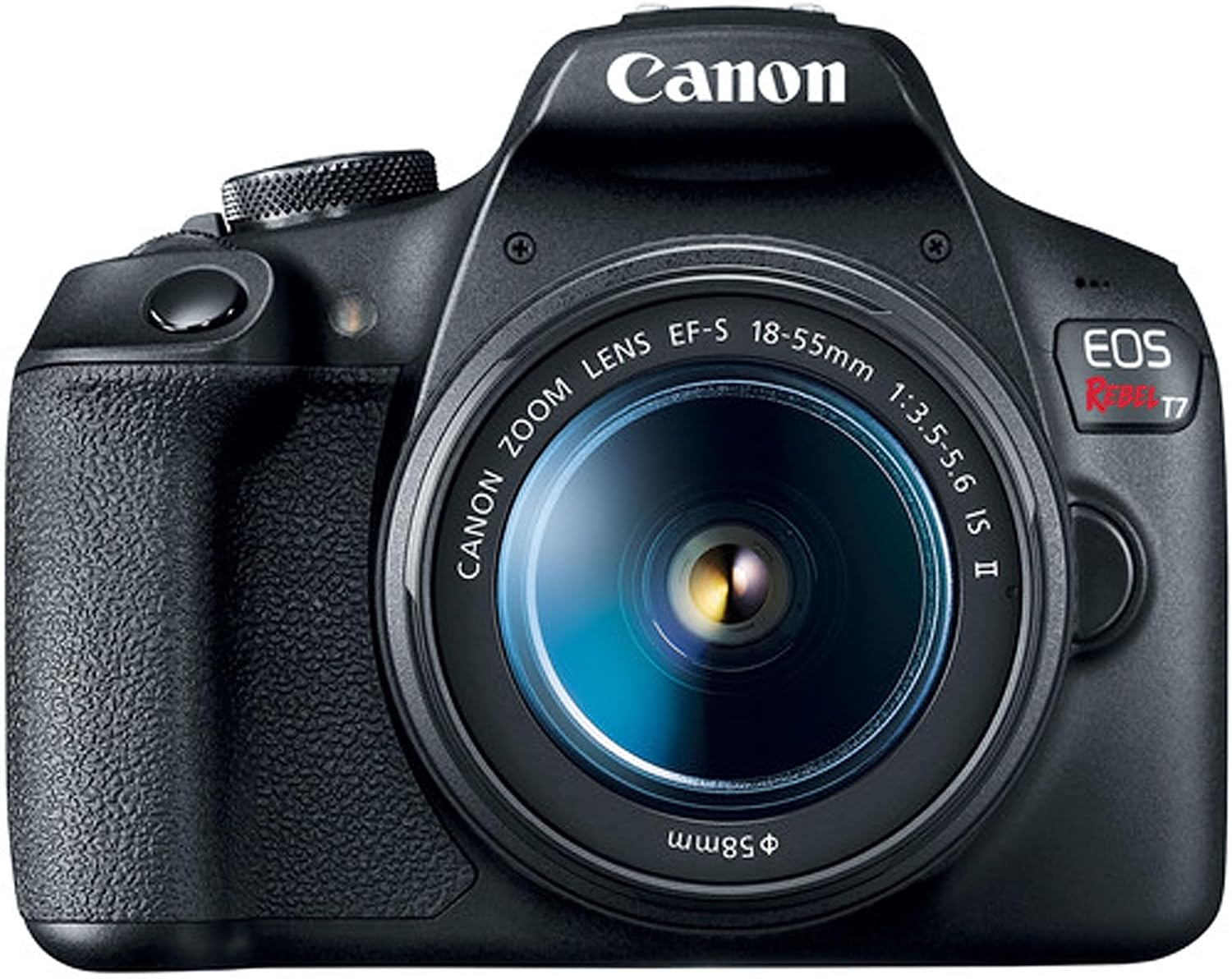 Canon EOS Rebel T7 DSLR Camera with EF-S 18-55mm Lens, 64GB Memory Card & Case (Renewed) U8610