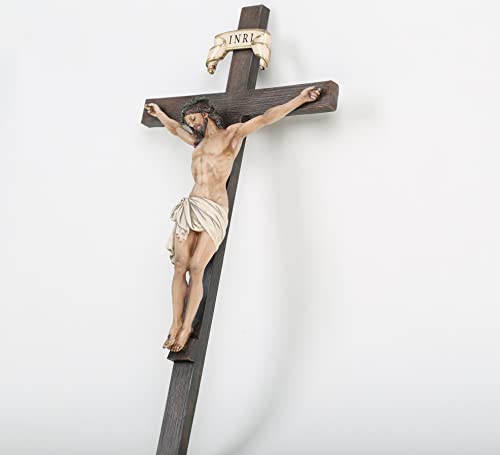 BC Catholic Crucifix Wall Cross 24" H Jesus Christ Indoor Home Decor Q2061