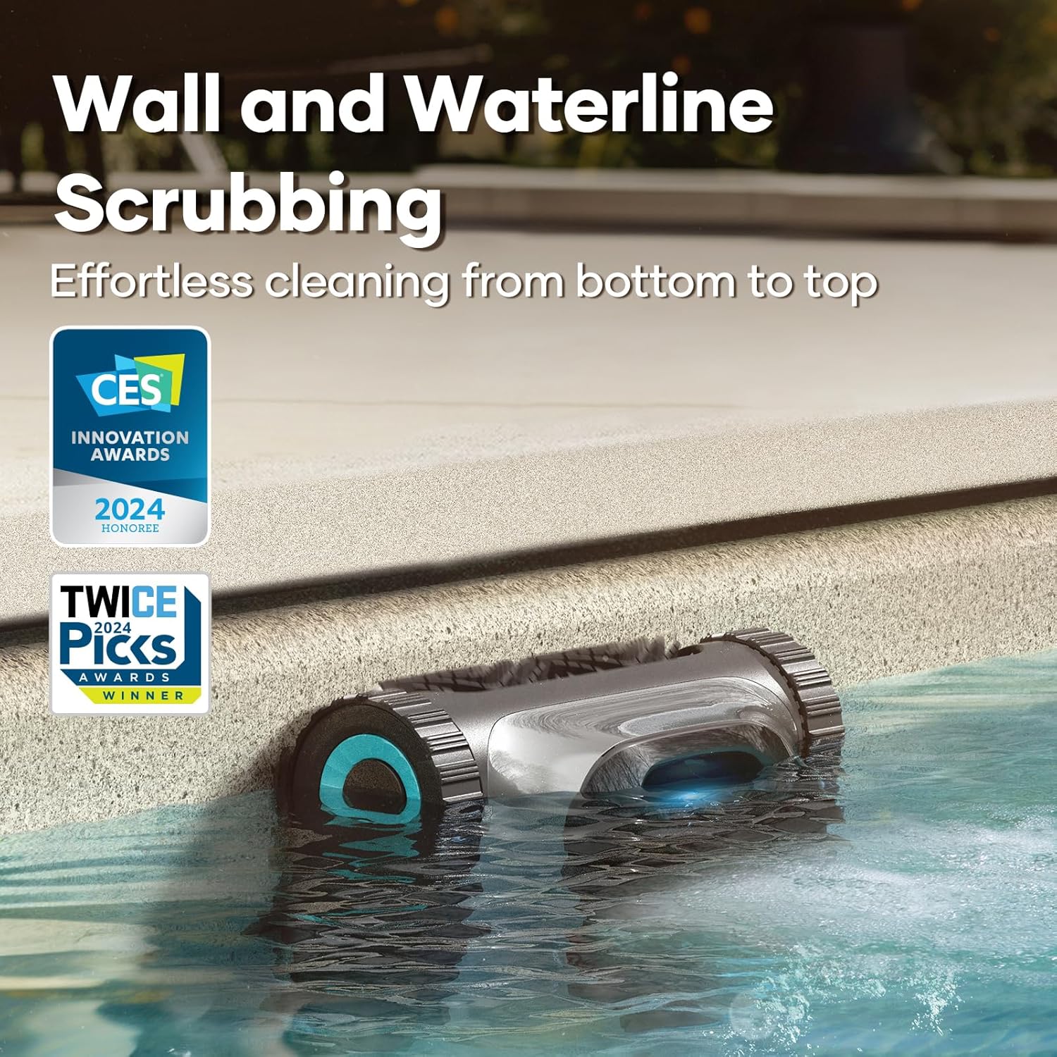 Aiper Surfer S1 Robotic Pool Skimmer with Scuba S1 Cleaner L226788