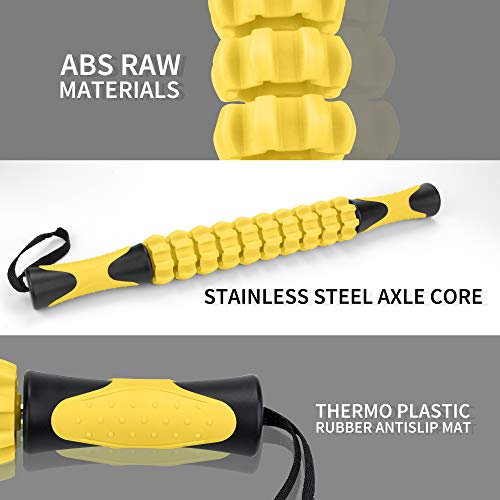 Muscle Roller for Soreness Relief with Workout Poster T2538