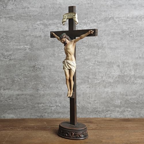 BC Catholic Crucifix Wall Cross 24" H Jesus Christ Indoor Home Decor Q2061