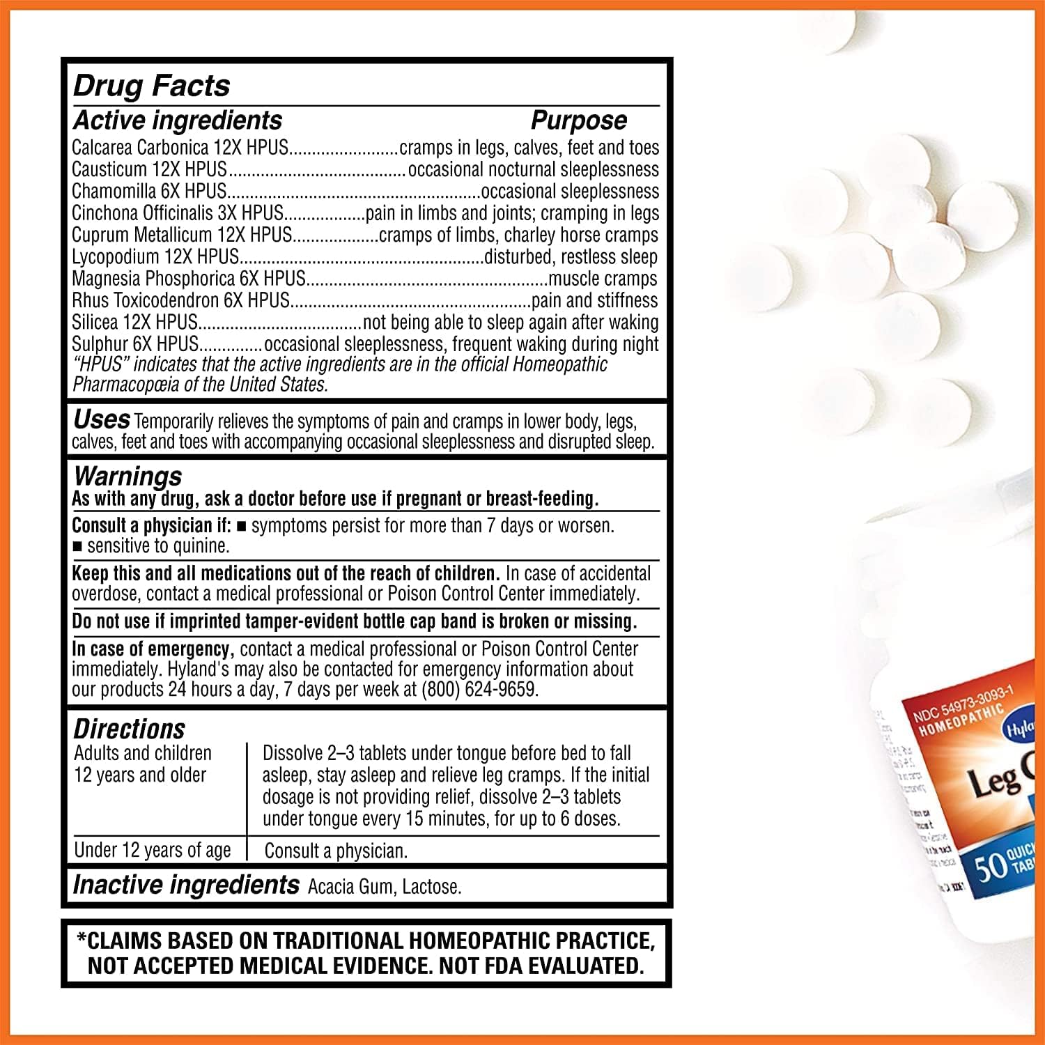 Hyland's Leg Cramps Tablets Q236