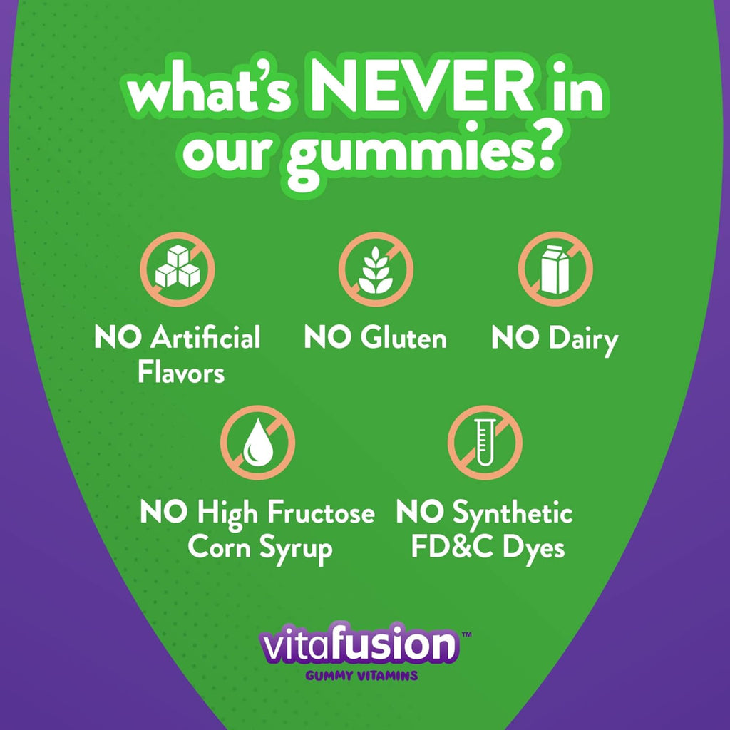 vitafusion Extra Strength Biotin Gummy Vitamins, Berry Flavored, 5000 mcg, 100 Count S506
