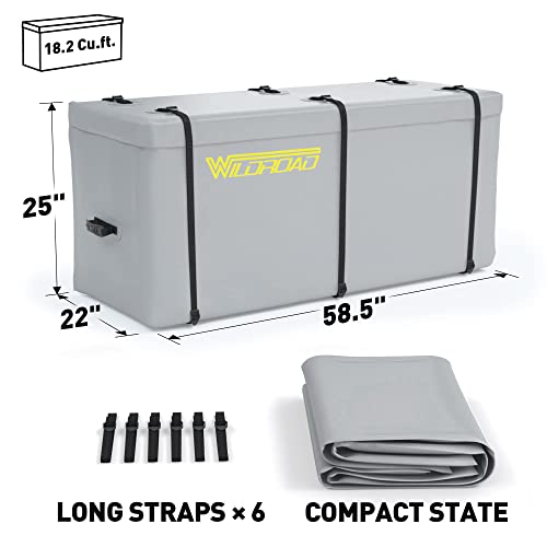 Wildroad Hitch Cargo Carrier 500 LBS with Waterproof Cargo Bag O941