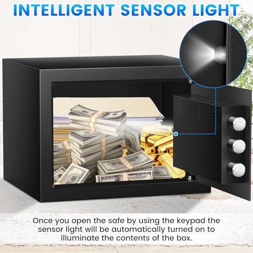 2.5 Cu ft Steel Security Safe with Programmable Keypad Lock O772