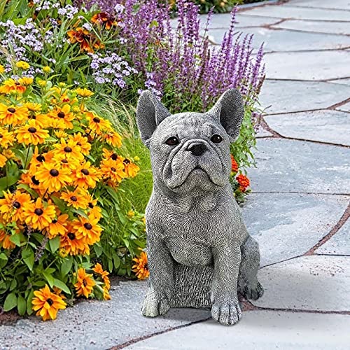 Meditation Sitting Dachshund Dog Statue Resin Garden Decor E542