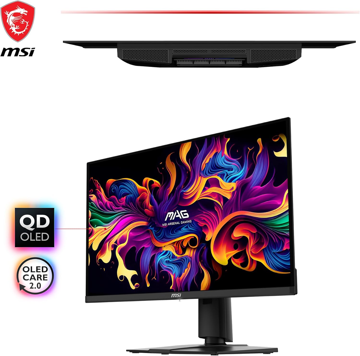 MSI MAG 271QPX QD-OLED 27" OLED Gaming Monitor, QHD 360Hz P9350