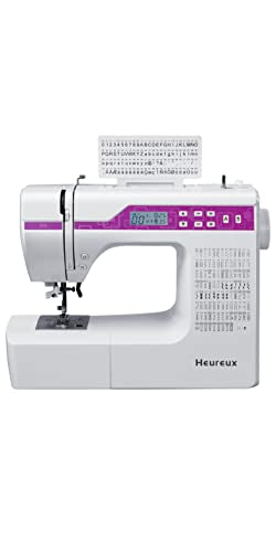 Heureux Sewing and Quilting Machine Computerized, 200 Built-in Stitches, LCD Display, Z6 Automatic Needle Threader, Twin Needle