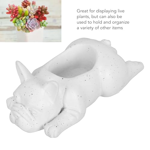 French Bulldog Succulent Planter Resin Dog Flower Pot D166054