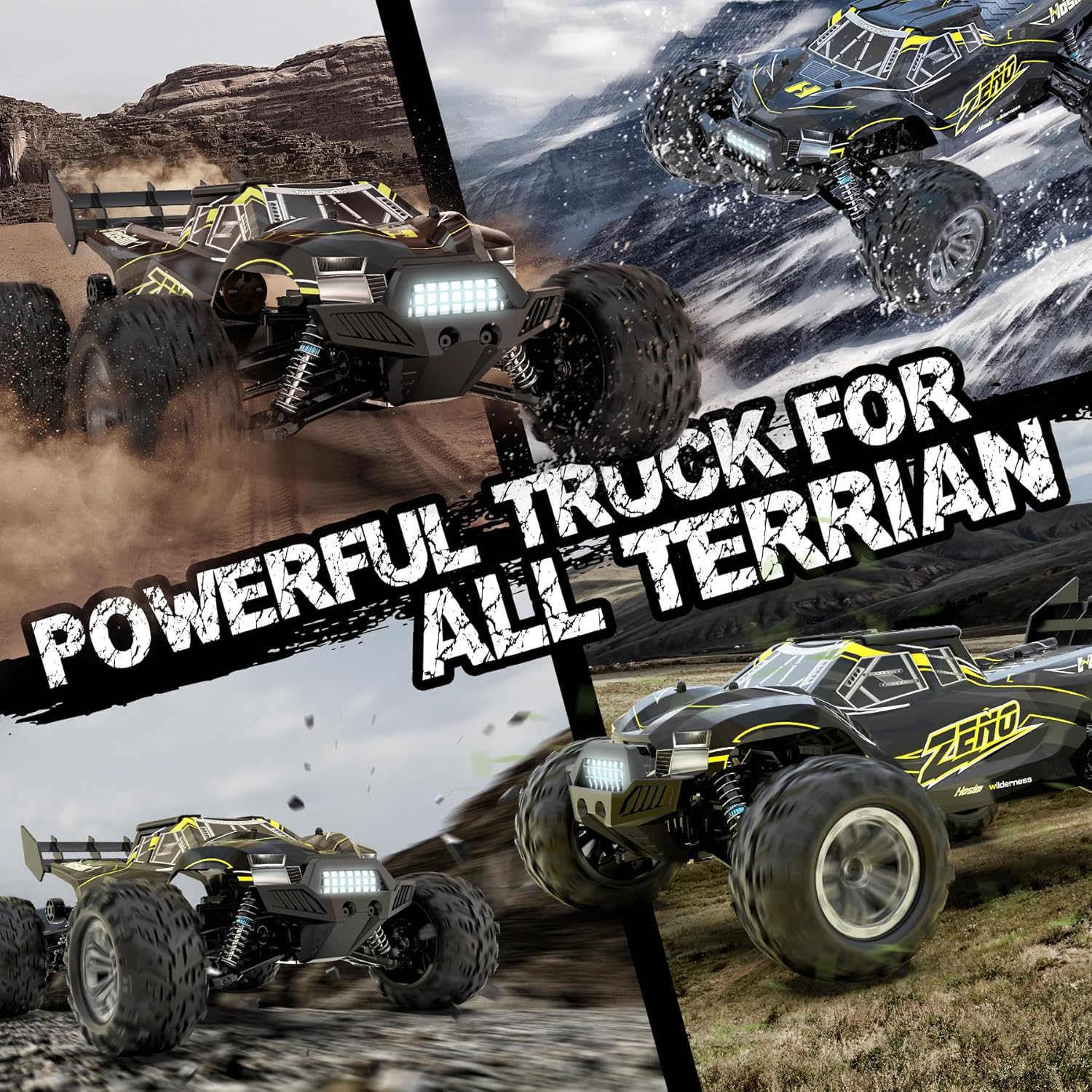 Hosim 1:10 Brushless RC Car for Adults, 4x4 Off Road Monster Truck K569926