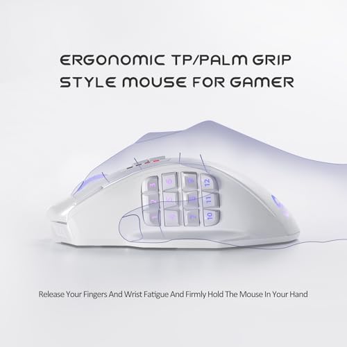 UtechSmart Venus Pro Wireless MMO Gaming Mouse, 16K DPI, 16 Programmable Buttons I92836
