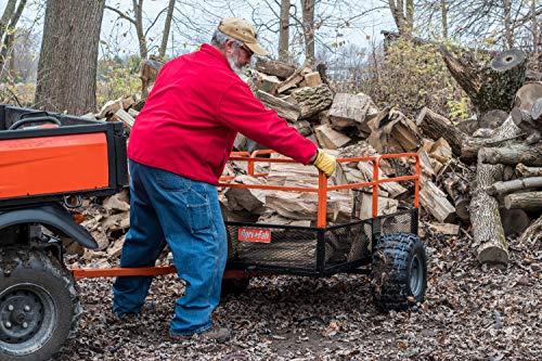 Agri-Fab 45-0554 ATV/UTV Swivel Steel Dump Cart, Orange/Black O536203