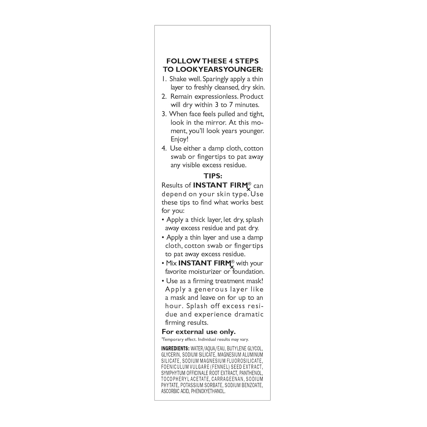Peter Thomas Roth Instant FIRMx Temporary Face Tightener N34388