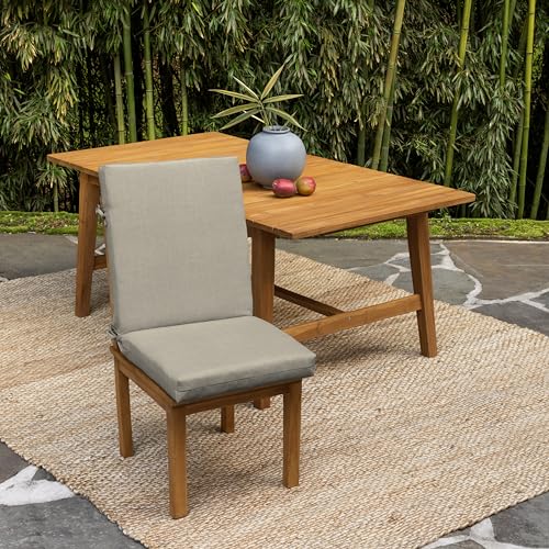 ARDEN Outdoor Dining Chair Cushion 20 x 20 in Weather-Proof Fade Resistant Sapphire Blue J523