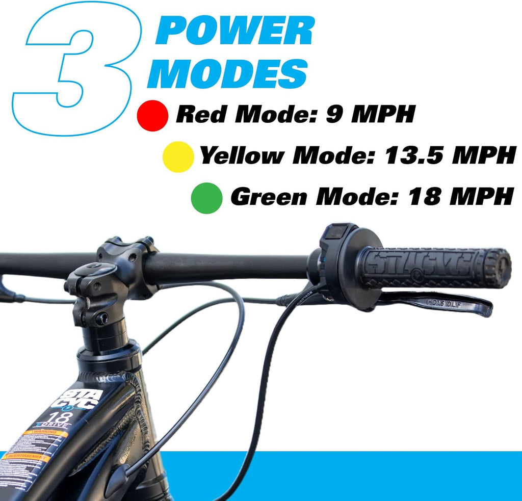 STACYC Brushless 18eDRIVE Electric Balance Bike with 36V 6AH Battery for Kids J2627