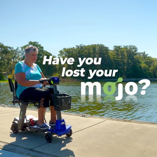 Mojo Auto-Folding Mobility Scooter for Adults with Remote Control, Lightweight, 300lb Capacity Z71000