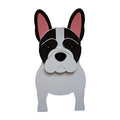 French Bulldog Planter Dog planters for Indoor Outdoor Plants Bulldog Flower Pot French Bulldog Succulent Planter Vase-White Small
