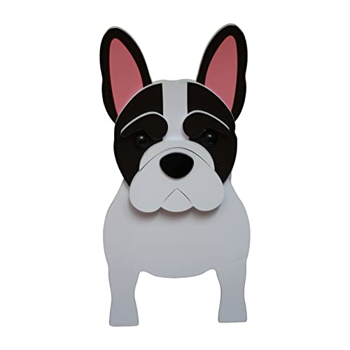 French Bulldog Planter Dog planters for Indoor Outdoor Plants Bulldog Flower Pot French Bulldog Succulent Planter Vase-White Small