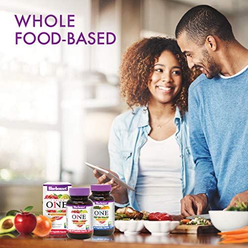 Bluebonnet Nutrition One for Men Whole Food-Based Multiple, 60 Vegetable Capsules U90637