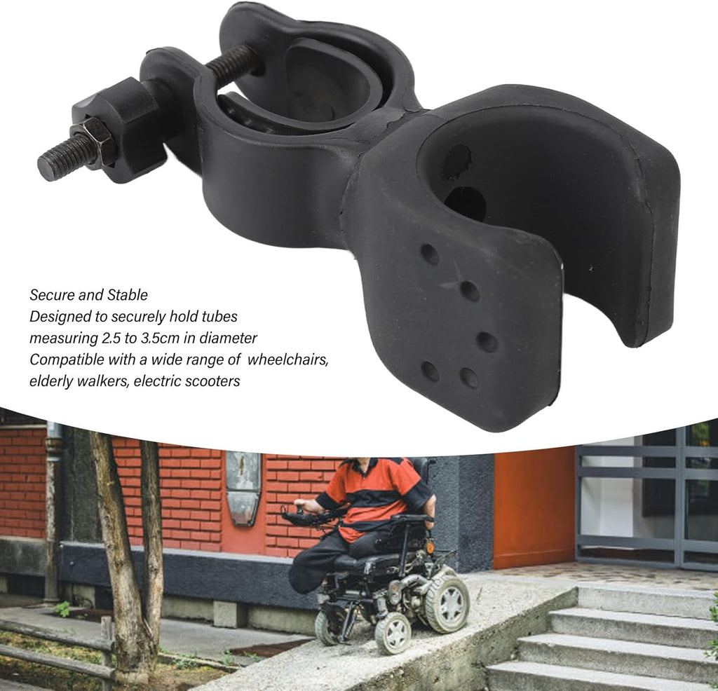 Cane Holder for Walker, Rollator, and Wheelchairs M2910