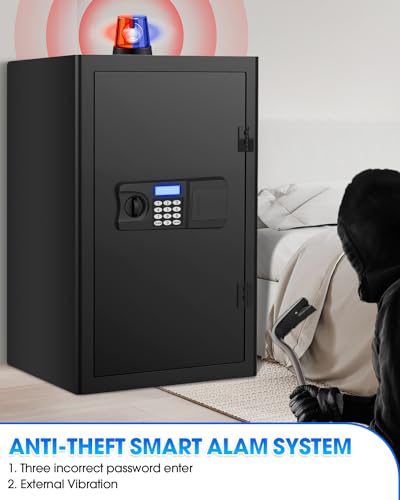 2.6 Cuft Fireproof Home Safe Box with Digital Keypad and Key J202