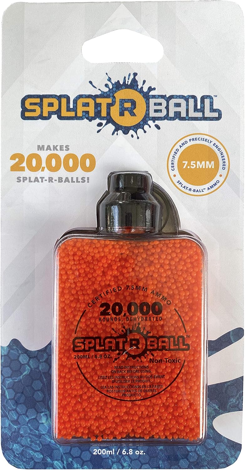 SplatRball SRB1200 Full Auto Electric Gel Ball Blaster Kit with 20K Orange Ammo J5953