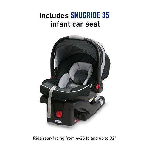 Graco FastAction Fold Sport Travel System with Stroller and SnugRide 35 Car Seat M41398