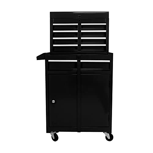 5-Drawer Rolling Tool Cart with Wheels, Black V51953