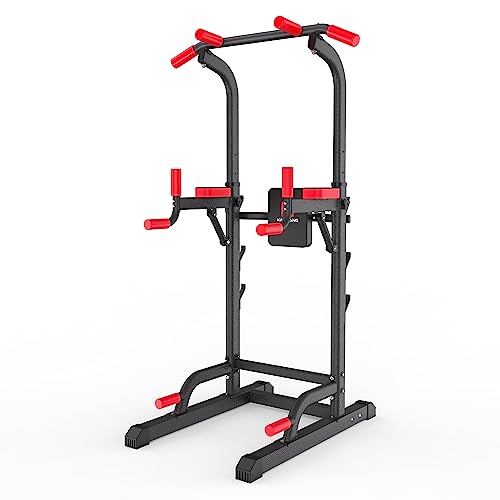 Power Tower Dip Station Pull Up Bar Multi-Function Gym Equipment C7546