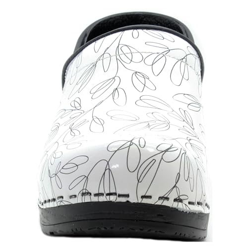 BJORK Swedish Comfort Women's Printed Leather Clogs L761453