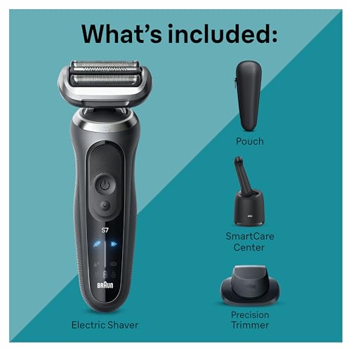 Braun Series 7 7171cc Electric Shaver for Men, Wet & Dry, Space Grey X7582